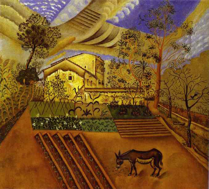 Хуан Миро (Joan Miro). Огород с ослом (The Vegetable Garden with Donkey)