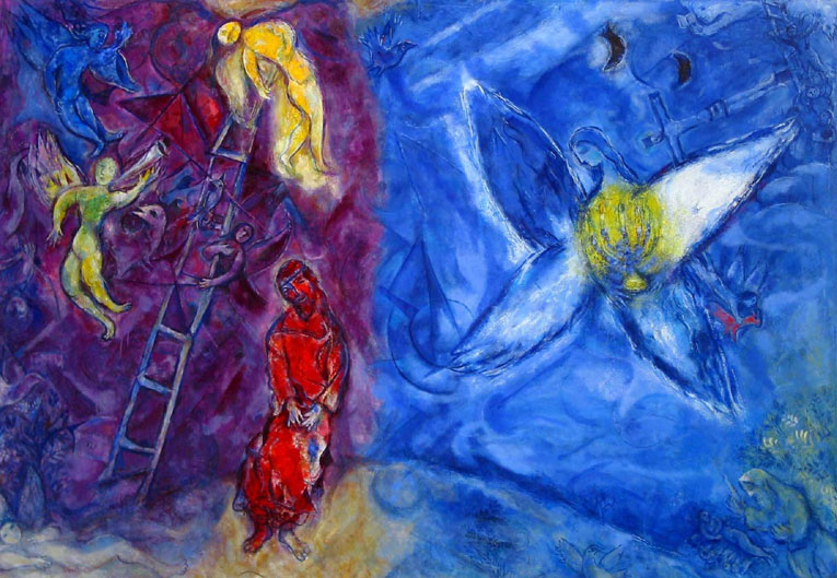 Марк Шагал (Marc Chagall). Сон Иакова (Jacob's Dream)