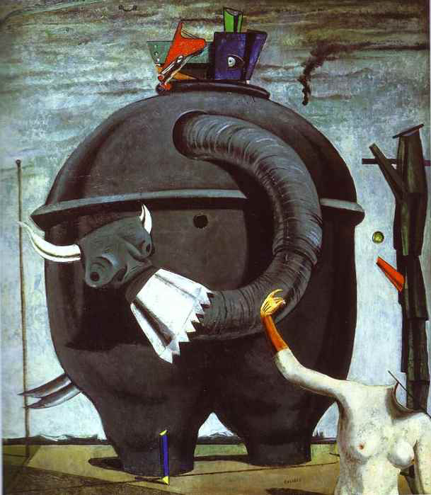 Макс Эрнст (Max Ernst). Целебес или слоноподобие слона (Celebes or Elephant Celebes)
