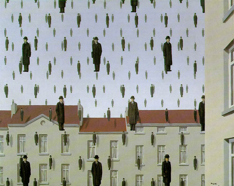 Рене Магритт (Rene Magritte). Голконда (Gonconda)