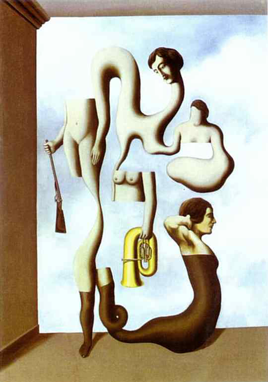 Рене Магритт (Rene Magritte). Акробатические упражнения (The Acrobat's Exercises)