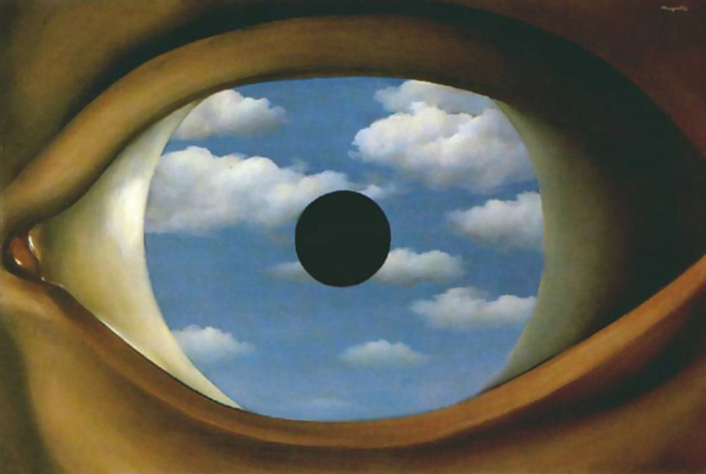 Рене Магритт (Rene Magritte). Фальшивое зеркало (The False Mirror)