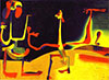 Хуан Миро (Joan Miro). Мужчина и женщина перед кучей дерьма (Man and Woman in Front of a Pile of Excrement)