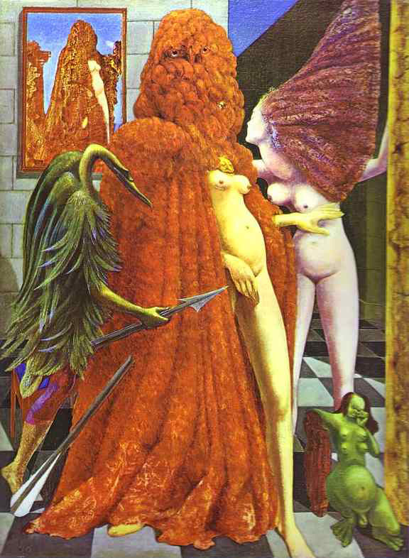   (Max Ernst).   (The Robing of the Bride)