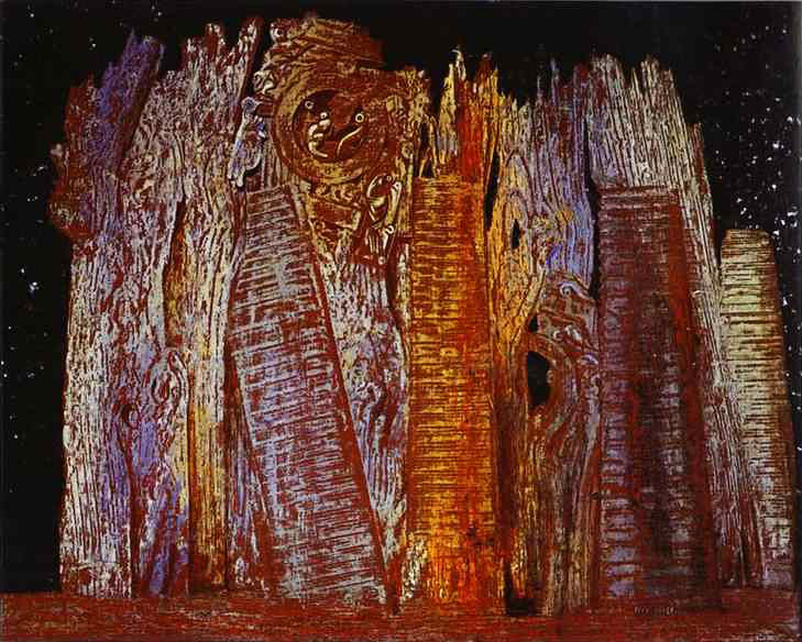   (Max Ernst).    - (Vision Induced by the Nocturnal Aspect of the Porte St. Denis)