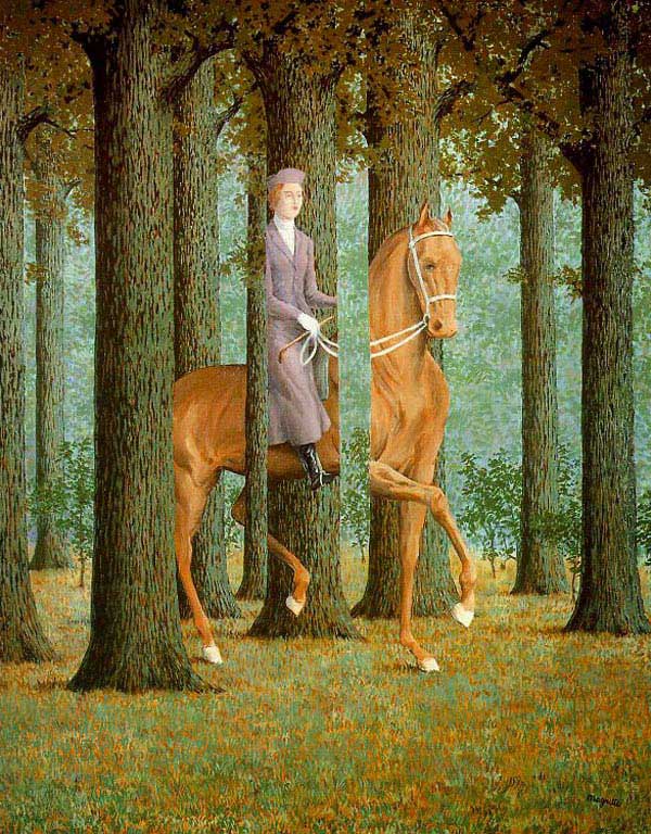   (Rene Magritte).   (The Blank Check)