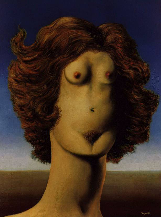   (Rene Magritte).  (The Rape)