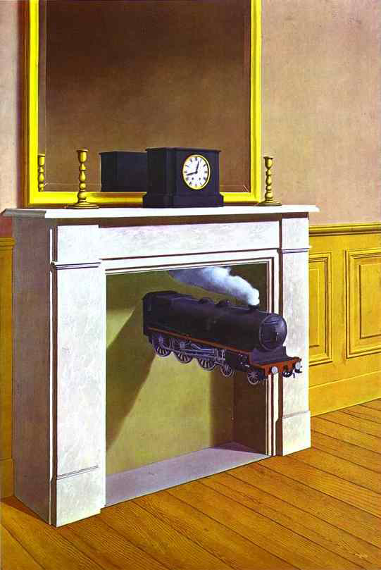   (Rene Magritte).   (Time Transfixed)